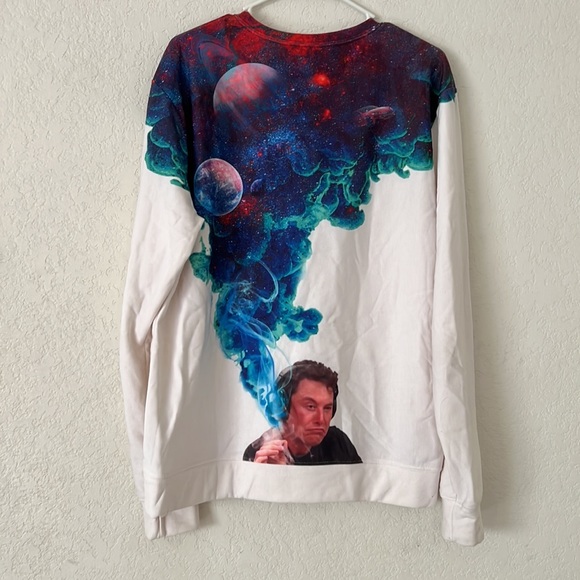 Aloha from Deer Elon White crewneck sweatshirt - Picture 5 of 6